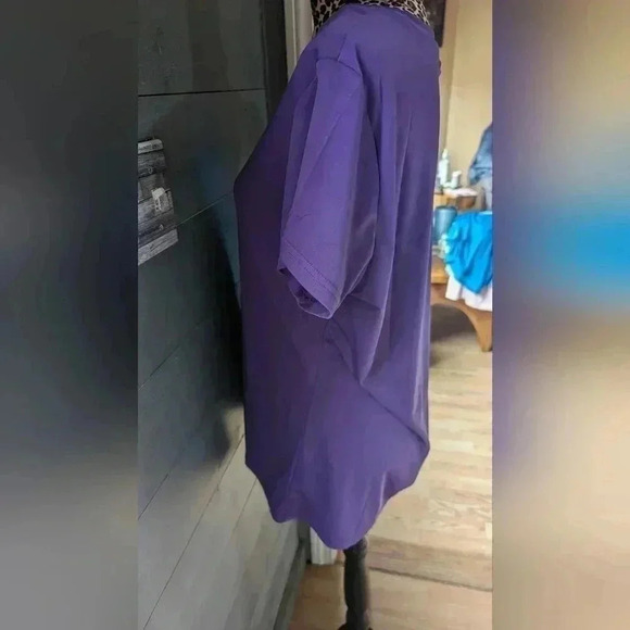 Short Sleeve Women's  T-Shirt SPF 50+ Sun Protection Quick Dry Purple XL (EUC) - Picture 8 of 12